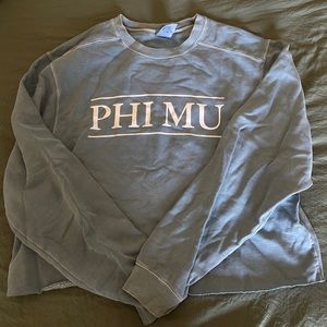 Vintage crop phi mu sweatshirt